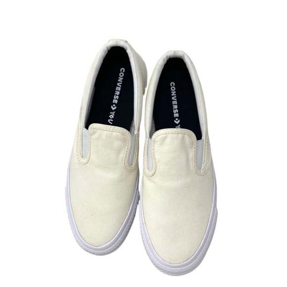 Converse Ctas Slip On Low Top Canvas White Women's Sneakers Custom 171852C-WHT - Picture 3 of 10